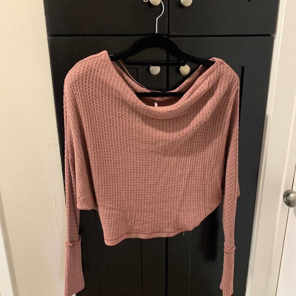 Pink Free People Sweater